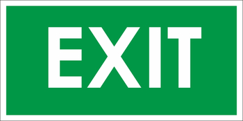 B30 exit (пластик, 300х150 мм) - Знаки безопасности - Вспомогательные таблички - Магазин охраны труда Протекторшоп
